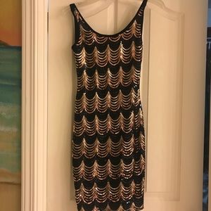 Sequined maternity cocktail dress size small